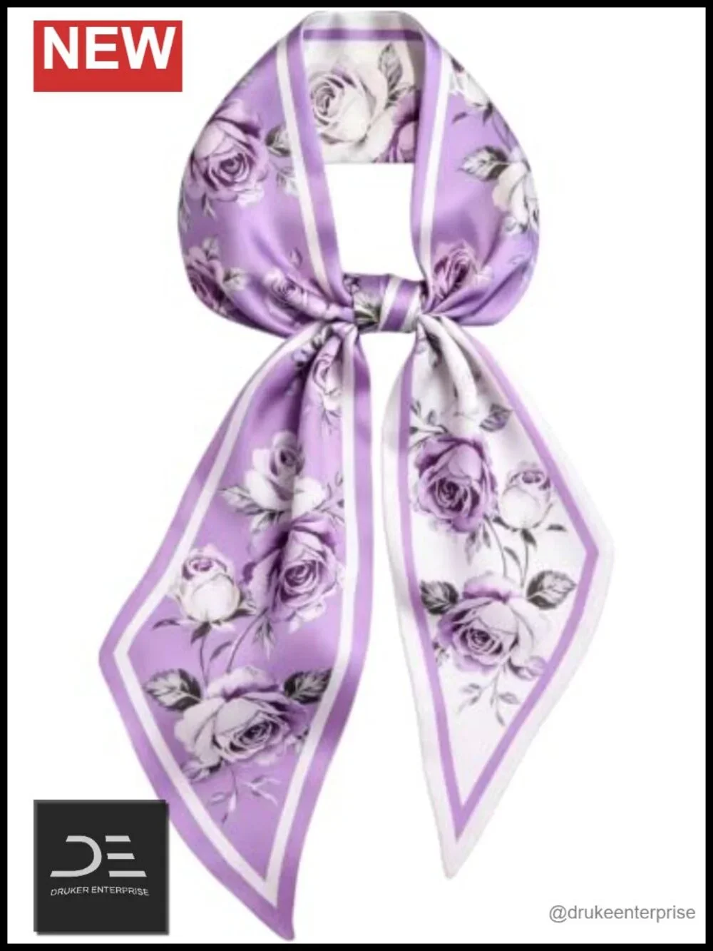 Silk Hair Scarf, Purse Neck Head Scarves for Women Stain Fashion Silky Satin
